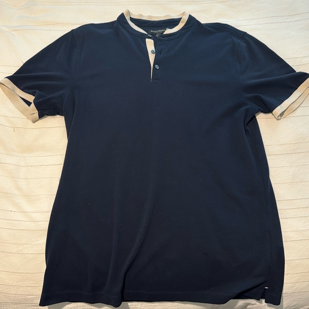 Banana Republic Core Temp Polo/ Navy Blue